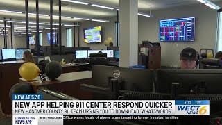 New Hanover County 911 team using app to respond to emergencies quicker