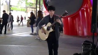 JHKTV] 신촌거리공연 (busking) 핑거기타리스트 김형준 특집5  미쓰