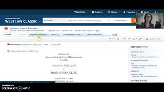 Keyciting on Westlaw Video #1