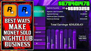 The BEST WAYS To Make Money SOLO with the NIGHTCLUB Business in GTA Online! (GTA5 Fast Money)
