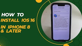 How To install iOS 16 in iPhone 8 and later Step by Step Guide
