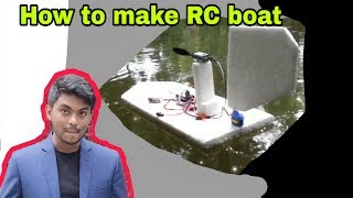 How to make a RC boat - Simple idea -180 motor