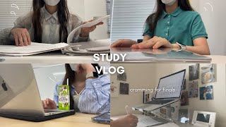 sub)\\study vlog/ Hellish final exam period😵‍💫✍🏻💦｜Last push before summer vacation✊🏻