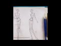 Fashion Figure/quick pencil sketch-Fashion sketch tutorial by ZEYNEP DENIZ