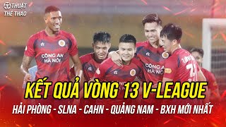 Kết quả vòng 13 V-League 2024/2025 | SLNA 1-0 Hải Phòng, CAHN 4-4 Quảng Nam | Bảng xếp hạng mới nhất