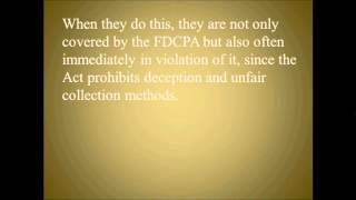 Beat the Debt Collectors - Who and What the FDCPA Applies to, Pt.2