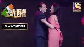 Hema जी और Dharam जी की जोड़ी ने Stage पे चलाया जादू | India's Got Talent Season 3 | Fun Moments