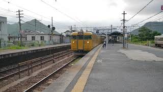 JR西日本115系 普通岡山行 上郡駅発車