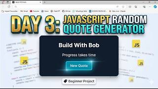 Day 3: JavaScript Random Quote Generator (Beginner Project)