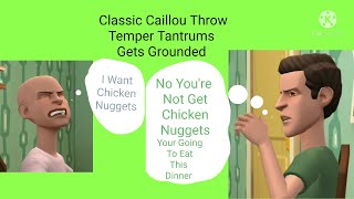 Classic Caillou Throw Temper Tantrums Gets Grounded