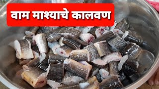 वाम माश्याचे कालवण आणि सुक्क | Eel fish curry and fry recipe in Marathi