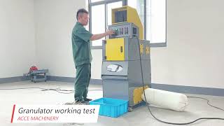 Mini wire granulator processing capacity 30kg/h--ACCE MACHINERY