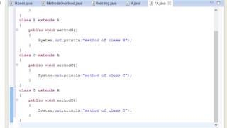 Java Programming Tutorial-29- Hierarchical Inheritance Program