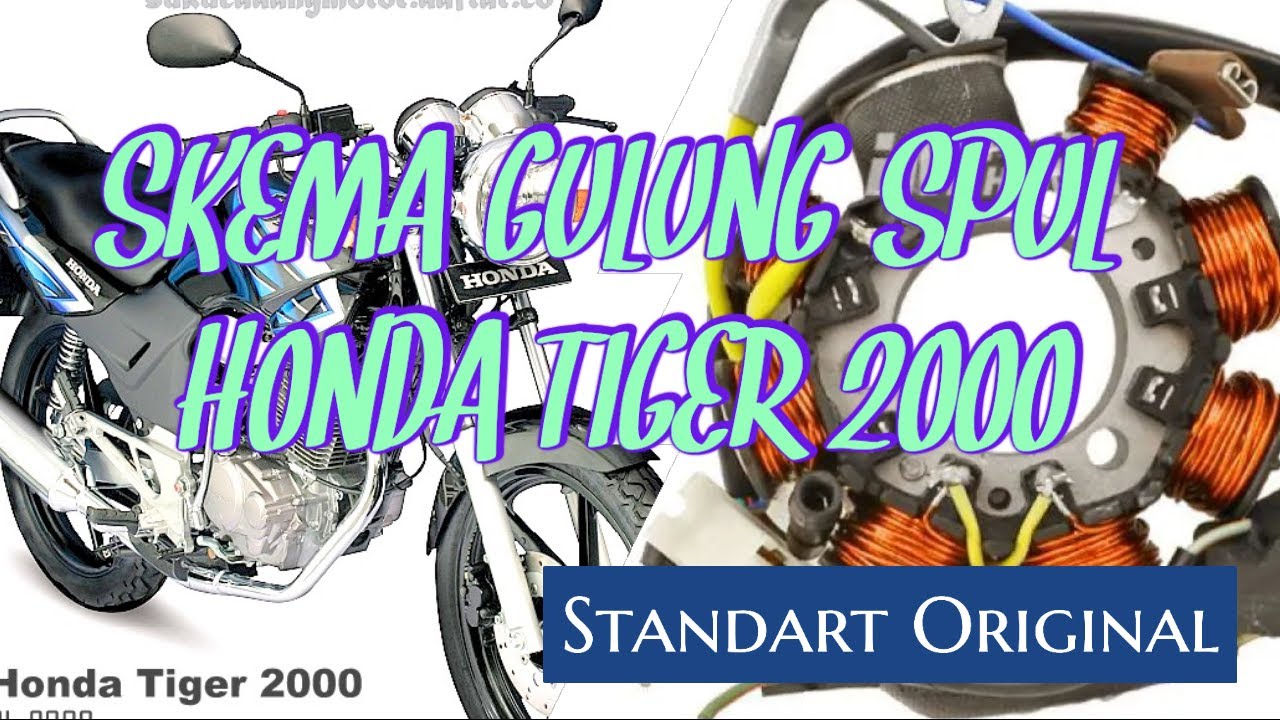 LENGKAP!! Skema Tutorial Cara Gulung / Lilit Spul Honda Tiger Standar ...