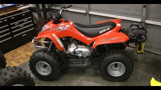 Hott Boy's Garage - Ep. 16 - Arctic Cat DVX 90 Speed Increase Upgrade \u0026 Oil Change