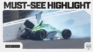 Rinus VeeKay crashes in qualifying for Indy 500 | INDYCAR