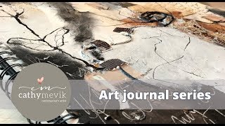 Art journal series - Art journaling in a lage mixed media art journal