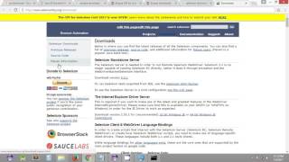 Selenium Tutorial #9 - Selenium WebDriver - Downloading and Installing required Softwares