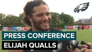 Elijah Qualls Talks About Battling Failure in Football | Eagles Press Conference