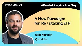 A New Paradigm for Re/staking ETH by Alon Muroch, SSV Labs | Restaking \u0026 Infra Day, Brussels