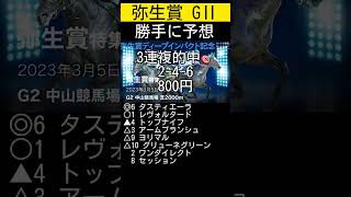 【連続的中🎯】弥生賞ディープインパクト記念 G2 勝手に予想しました😁 #勝手に予想 #的中  #弥生賞 #弥生賞ディープインパクト記念 #競馬 #競馬予想 #注目馬