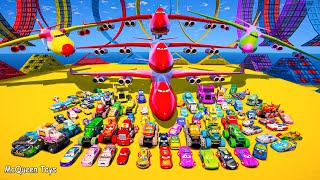 Disney Pixar Cars McQueen Toys | Crazy Lightning McQueen Mack Cruz Ramirez Jackson Storm and Friends