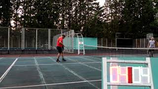 Tennis scoreboard in game