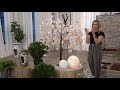 Plow & Hearth Lighted Faux Outdoor Cherry Tree on QVC