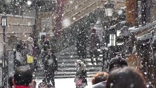 京都　雪がちらつく知恩院～清水寺境内を歩いて撮影　2014年　Kyoto　Kiyomizu -Temple of snow