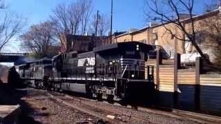 Norfolk Southern extra engine move P89 runs long hood forward at Marion NC