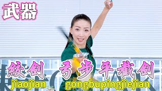 【武器】絞剑  弓步平截剑　jiaojian gongbupingjiejian