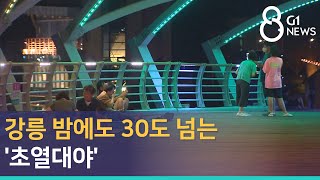 [G1뉴스]강릉 밤에도 30도 넘는 '초열대야'