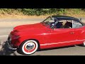 1958 vw karmann ghia lowlight on the road