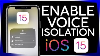 How to Enable Voice Isolation on Facetime Call iPhone iPad iOS 15
