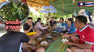 ลาบเทากินเที่ยงกับครอบครัวแซบๆ อาหารลาวเฮา | ລາບເທົາກິນເພນກັບຄອບຄົວ ແຊບຫລາຍອາຫານລາວເຮົາ