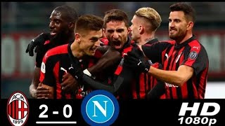 Milan vs Napoli 2-0 Highlights & Goals 2019 HD