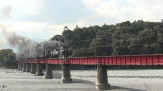 SL川根路号重連 SLフェスタ2011 第一橋梁