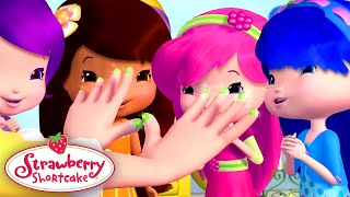 EPIC glitter nails! 🍓 Strawberry Shortcake 🍓Double Episode 🍓 Kids Show