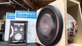 U Never Seen a Shallow 12” Move Like This!!! WavTech thinPRO12-2 12” FreeAir Sweep!!! 20mm XMAX!!