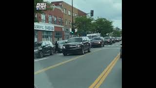 Trudeau Motorcade Montreal, August 2022