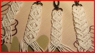 DIY Macrame Keychain Tutorial | Macramé Llavero Tutorial | Макраме брелок для начинающих