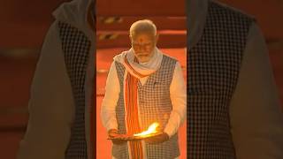 PM Modi performs Ganga Poojan at Dashashwamedh Ghat in Varanasi | #shorts