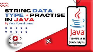String Data Type in Java | Hindi / Urdu | Programming Eye