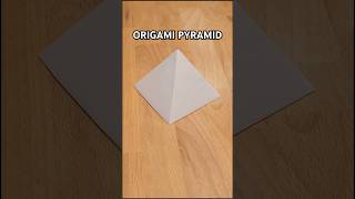 HOW TO MAKE A ORIGAMI PYRAMID INSTRUCTION  | ORIGAMI PAPER PYRAMID INCL ART