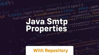 java smtp properties