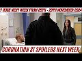 Coronation Street spoilers next week from 25th - 29th November 2024 | What's next on the cobbles?