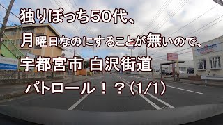 独りぼっち５０代、月曜日なのにすることが無いので、宇都宮駅市 白沢街道 パトロール！？（1/1）