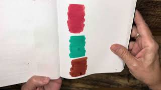 Ink Sample Swatching from Vanness Pens/Featuring Selections from New Feline Series