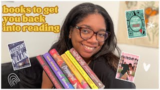 books to help you get back into reading | recommendations