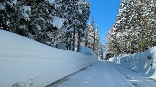 2025年1月18日　新潟県　湯沢付近　豪雪地帯をドライブ　国道１７号　石打付近　温泉まで